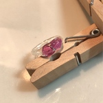 クリア×原石リング