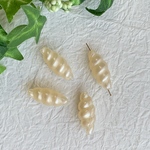 ヴィンテージ  アクリルツイストビーズ　パールクリーム　4個セット