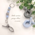 人気再販！【gray×blue】シューズクリップ