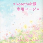 ＊kotethuit様専用ページ＊