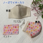 手作りマスク 立体ノーズワイヤーマスク インナー付き