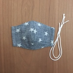 （抗菌抗ウィルス）キッズ☆立体インナーマスク☆ダブルガーゼ　星柄