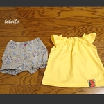 【SALE】赤ちゃんのためのブラウス&パンツ(70)