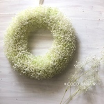 かすみ草　ふわふわリース