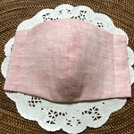 ]手作りマスクカバー　立体型マスクカバー　女性用ドット柄