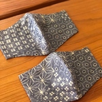 送料無料　紬生地　カバーマスク　メンズサイズ