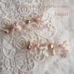 布花あじさいのバレッタ