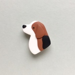 【受注制作】ビーグル犬 ブローチ