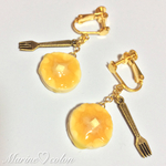 パンケーキイヤリング(gold)