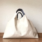 手提げバッグ　生成り②