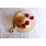 丸皿カッティングボード(メープル)