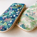 【SALE】#18★L字ファスナー財布フラワーガーデン2色