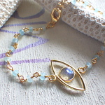 Evel Eye Bracelet--ラブラドライト＆アパタイト