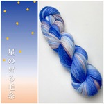 手染め毛糸ソックヤーン＊星の昇る毛糸 23夜
