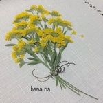 🌼レモンイエローのアリッサム ＊ 押し花