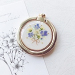 blue bouquetスマホリング