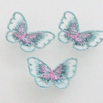 レース素材刺繍パーツ　蝶・小【1】14個で340円