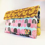 ★SALE★ Wポケットポーチ(Ｌ)　りすの森