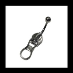 再販【Zip_chuck ボディピアス  へそピアス 。】﻿チャック ジップ 病みかわいい シルバー  ボディピアス バナナバーベル 軟骨 へそピアス へそピ 
