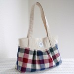Hug Bag　あかとみどりとあおのチェック