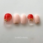 再販♡シアーなイチゴネイル【普通郵便送料無料】（いちごネイル・トレンドネイル・イチゴ）