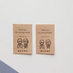 結婚式に♪ オーダー サンキューカード サンキュータグ　サンキューシール　ウェディングタグ　名入れ