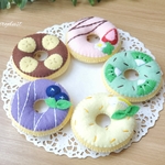 ＊フェルトままごと＊フルーツドーナツ＊５個セット＊