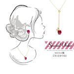 ＜micico様ご注文分＞ お花ひとつぶピアス& お花ひとつぶネックレス& お花のモテうなじネックレス --- "a piece of viola （ア･ピース･オブ･ビオラ） " 