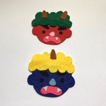 オニのシールワッペン