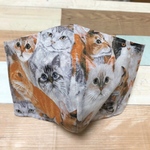 インナーマスク　立体マスク　猫柄　ハンドメイド　大人用