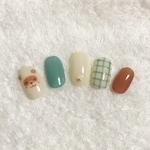 再販☆たぬきさんネイル