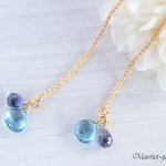 14kgf*Fountain Topaz  アメリカンピアス