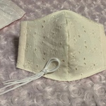 【送料込】ハンドメイド　涼しげなコットンレース立体マスク