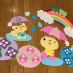 壁面6月「梅雨」