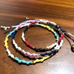 再…販♡男女OK★天然石のbracelet、anklet☆white☆