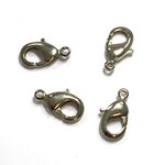 【壊れにくい高品質タイプ】★ビーズアクセサリー基本金具★ 高級カニカン シャンパンカラー 20個入り 合金メッキ仕上げ 留め金具 高さ約15mmx幅約8mmx厚み約3mm【クリスタル神戸】