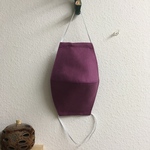 紫、プロが作った美シルエット布マスク