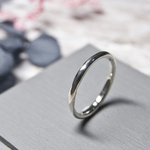 鏡面 シルバープレーンリング 2.0mm幅 ミラー シルバー950｜SILVER RING 指輪 シンプル アクセサリー｜239
