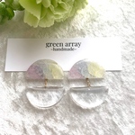 【bubble flower】泡の中の紫陽花ピアス/イヤリング