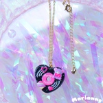 ミニハートレコードネックレスC💓
