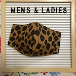 布マスク　立体　手作り　ヒョウ柄