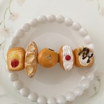 5種のパンのバレッタ♡8cmG