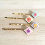 square×flowerヘアピン