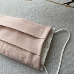 ✤プリーツ　洗えるマスクカバー　ダブルガーゼ生地使用　婦人用　普通サイズ　✤ 送料84円⭐︎ハンドメイド