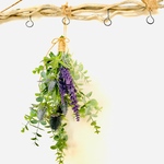 送料込み(定形外郵便に限る)そよ風〜ユーカリ.エリンジウム.ラベンダーのミニスワッグ