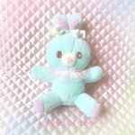 うさちゃん　ぬいぐるみ　水色　うさぎ