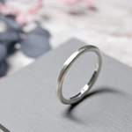 つや消し シルバープレーンリング 2.0mm幅 マット シルバー950｜SILVER RING 指輪 シンプル アクセサリー｜240