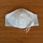 夏用　マスク　リバティー（みず色）立体