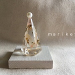 【送料無料】ドライフラワーのリングホルダー   桜貝蝶々