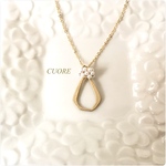 パールクラウン* ドロップネックレス（ゴールド）